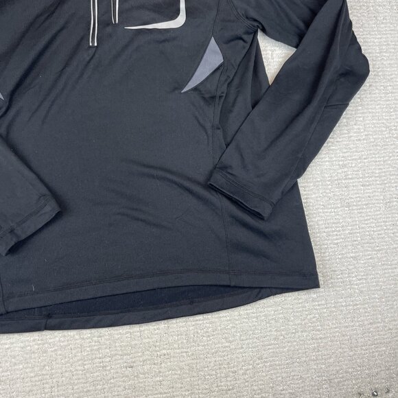 Arcticwear Arctic Cat Pullover Mens Medium 1/4 Zip Black Shirt Jacket - Picture 5 of 13